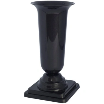 Melns pods uz pamatnes, 35 cm augsts, plastmasas