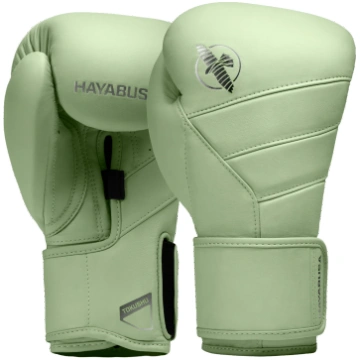 Hayabusa T3 Kanpeki 皮革手套 - 绿色 / 16盎司