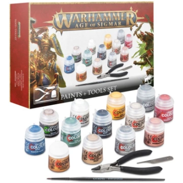 Warhammer Age of Sigmar: Paint + Tools Set Games W