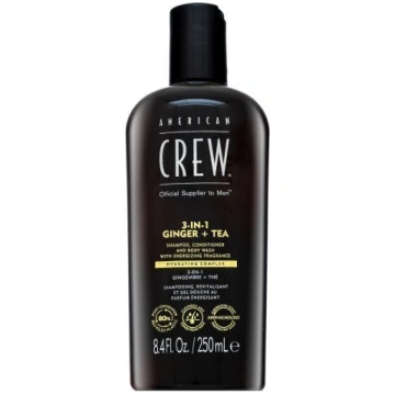 American Crew 3-in-1 Ingvers un Tēja Šampūns, Kond