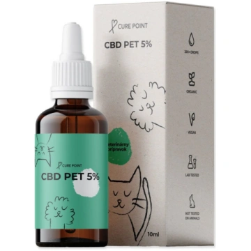 Cure Point cbd 5% eļļa bez aromatizētājiem, 10 ml