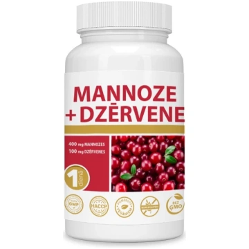Mannoze + Dzērvene, 30 kapsulas