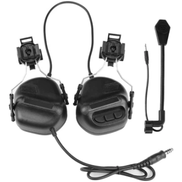 Taktiskās austiņas ar ātru ķiveres sliedes adapter