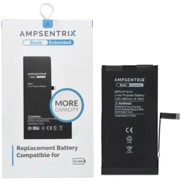 AmpSentrix Basic akumulators iPhone 14 Plus (augst