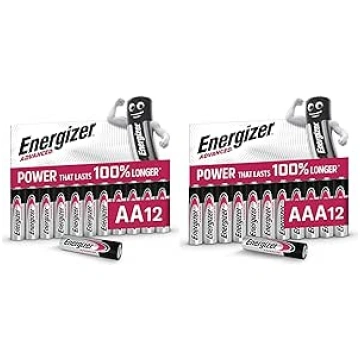 Energizer Advanced AA un AAA baterijas (24 gab.) -