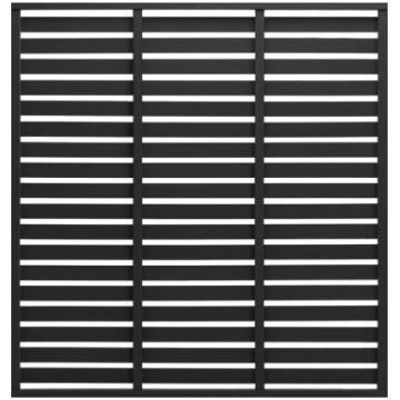 Žoga panelis, wpc, 180x180 cm, melns