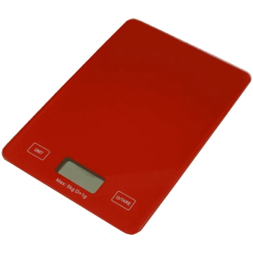 Svari virtuves digitālie 5kg sarkani BESK