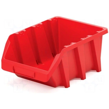 Container: cuvette | red | long | 295x198x133mm | 