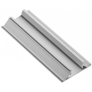 LED starpsienu alumīnija profils, GLAX sudraba, L=