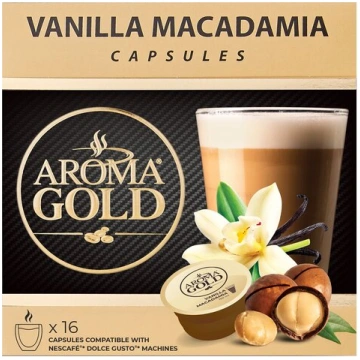 Kafijas kapsulas Aroma Gold Vanilla Macadamia, 16 