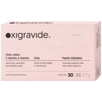 OXIGRAVIDE tabletes, 30 gab