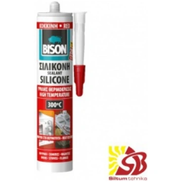 *Karstumizturīgie hermētiķi BISON SILICONE HT sark