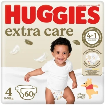 Huggies Extra Care autiņbiksītes, 60 gab., 4. izmē