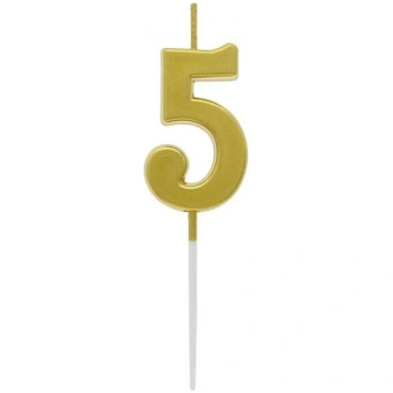 DIGIT FIVE 5. dzimšanas dienas tortes sveces novāc