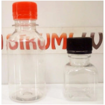 Plastmasas pudeles ar vāciņiem 50ml vai 120 ml, ca