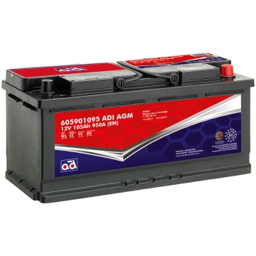 Auto akumulators AD 105Ah 950A AGM