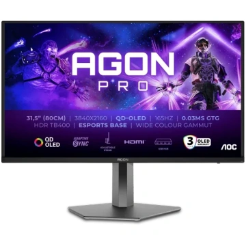 Monitoris AOC AGON PRO AG326UD, 31.5", QD OLED, 4K