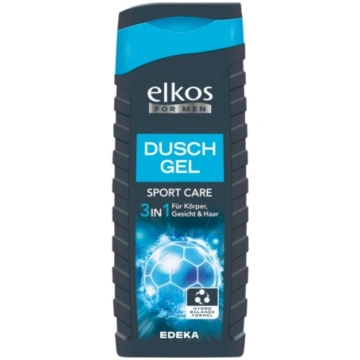 Elkos dušas gēls vīriešiem Sport Care 3in1 ķermeni