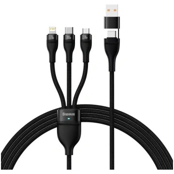 Baseus 4-in-1 USB + USB-C uz USB-C / iPhone Lightn