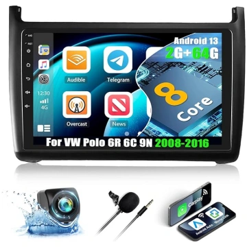 CAMECHO 2+64G 8-core Android 13 auto radio VW Polo