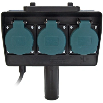 Pagarinātājs Electraline, 3 x 1 mm², 1.5 m, 3 ligz