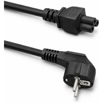 Qoltec Power cable IEC C5/SCHUKO | cloverleaf | 3x