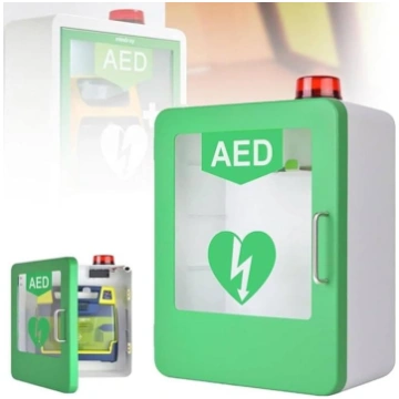 YMAOMAO AED defibrilatora glabāšanas skapis, pie s