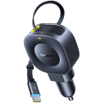 USB-C automašīnas lādētājs ar savienojamu USB-C ka