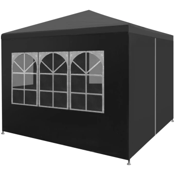 Svinību telts, antracītpelēka, 3x3 m
