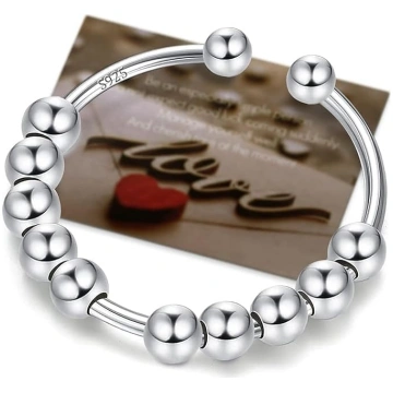Trauksmes gredzens Silver 925 Stress Ring Sieviešu