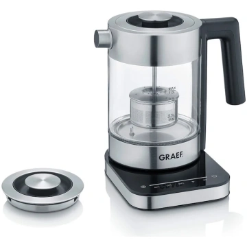 GRAEF WK350 stikla tējkanna – caurspīdīga / sudrab