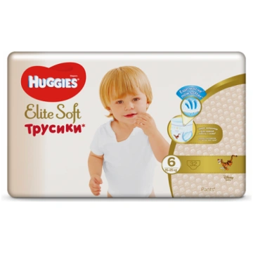 HUGGIES Elite Soft Pants 6.izm (15-25kg) 32 gab