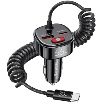 SYNCWIRE Cigarešu aizsmēķēšanas USB C ar automašīn