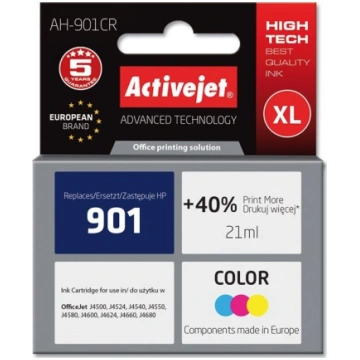Activejet ink for Hewlett Packard No.901 CC656AE (