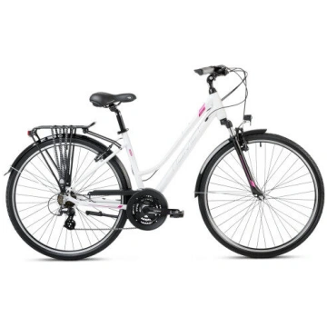 Velosipēds Romet Gazela 1 2024 white-violet-18" / 