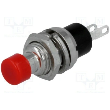 Switch: push-button; Pos: 2; SPST-NO; 1A/250VAC; O