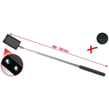 Teleskopisks spogulis KS Tools LED