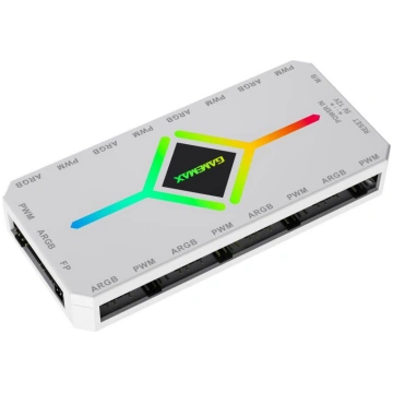 Gamemax V4.0 ARGB PWM HUB WT, 136g, 11.8cm, 5.5cm,