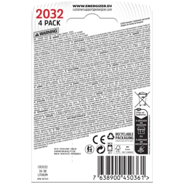 Lithium CR2032 4pcs ( AZENGFA00000002 450362 76389
