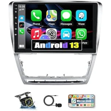 Android 14 Auto radio priekš Skoda Octavia II 2004
