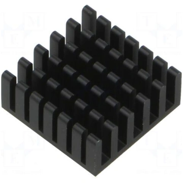 Heatsink: extruded | grilled | black | L: 23mm | W