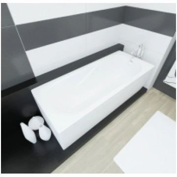 Vanna CLASSICA 180x75cm balta ar L veida paneli un