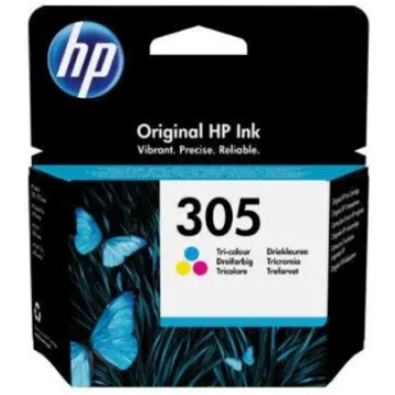 HP 305 trīskrāsu tintes kasetnes, 100 lappuses, HP