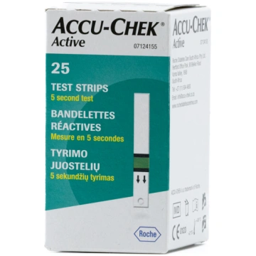 Accu-Chek Active teststrēmeles, 25gab