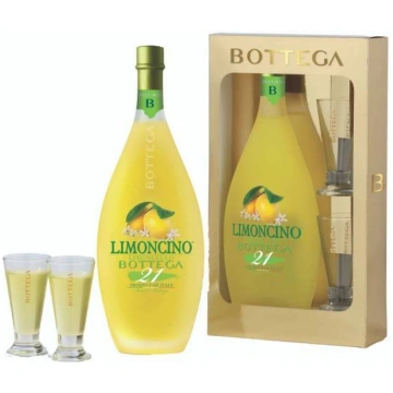 Limoncino Bottega + 2 glāzes 0.5 l