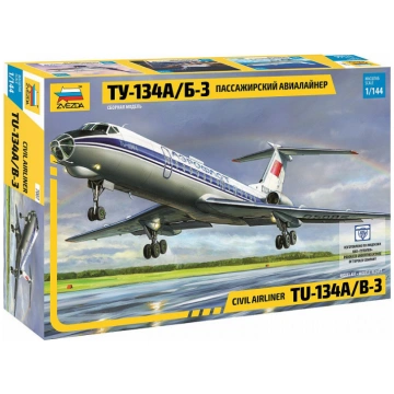 1:144 Zvezda 7007 Tupolev TU-134A/B-3 Soviet Civil