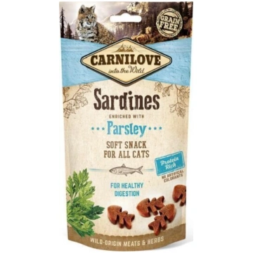 Carnilove Snack Sardine Parsley 50g Kaķiem