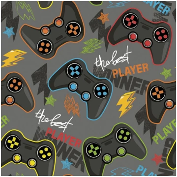 Gamer Joystick salvešu iepakojums, 20 gab., 33x33 