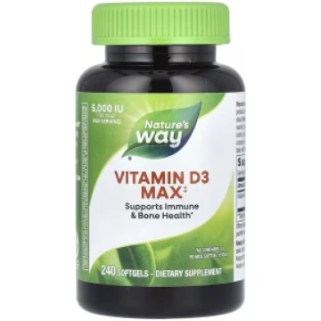 Vitamin D3 Max 5000 iu Nature"s Way 240 softgels