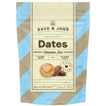 Dateles ar garšu Cinnamon Bun 125g, Dave and Jon&a